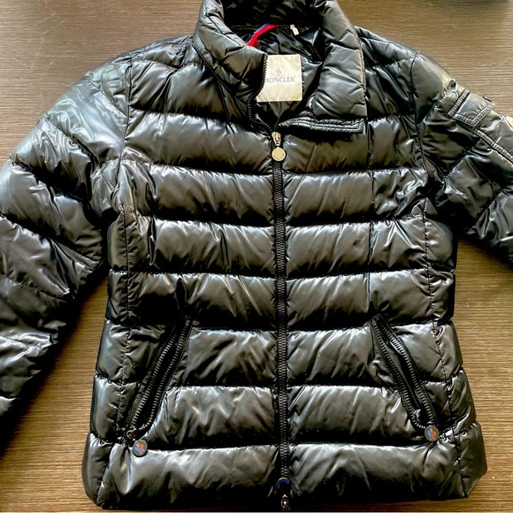 AUTHENTIC MONCLER: Maire Shiny Puffer Jacket with Removable Hood